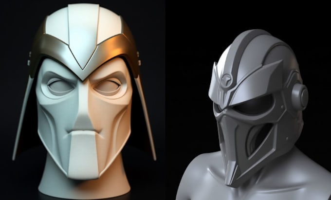 Gig Preview - Sculpt cosplay 3d mask 3d helmet 3d props armor for 3d printing