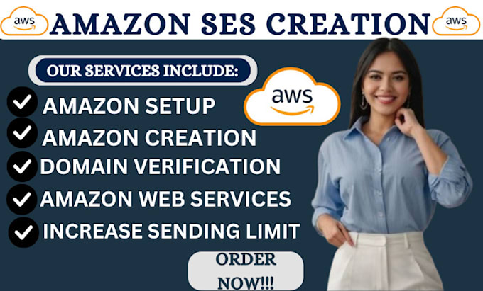 Gig Preview - Setup and boost AWS amazon sending limits with SMTP for email marketing