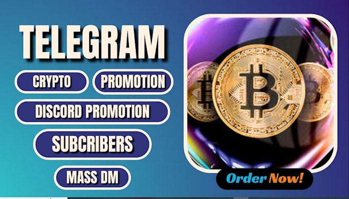 Gig Preview - Telegram promotion, telegram crypto bot, coin marketing bot, crypto x link dm