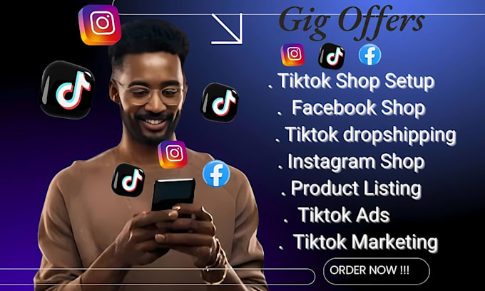 Gig Preview - Tiktok shop, facebook shop, tiktok dropshipping products, tiktok ads marketing