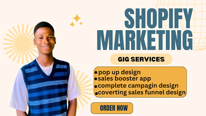 Gig Preview - Increase shopify sales, shopify marketing, email marketing, ecommerce marketing