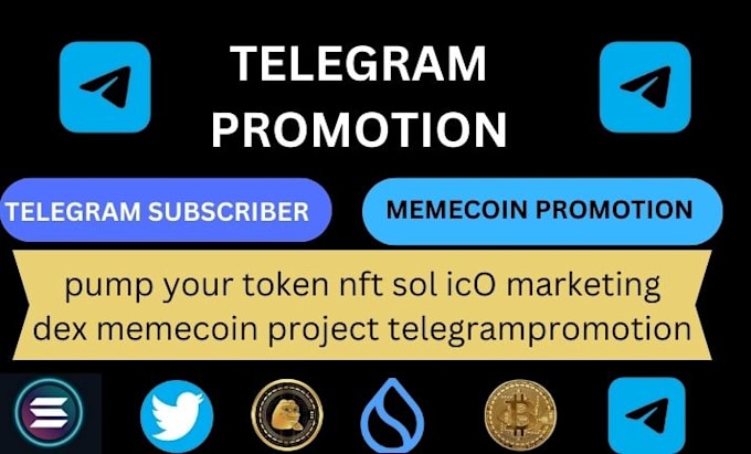 Bestseller - pump your crypto twitter sol memecoin pumpfun  token moonshot telegram promotion