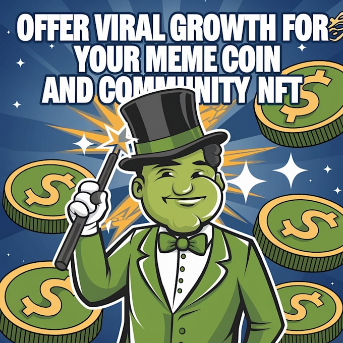 Gig Preview - Offer viral growth for your meme coin and community nft