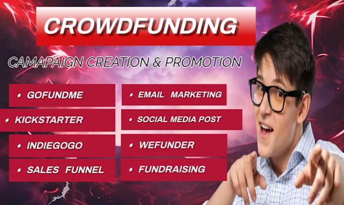 Bestseller - do crowdfunding charity creation promotion on wefunder gofundme raise donors