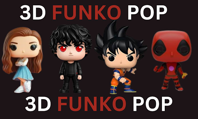 Gig Preview - Create 3d funko pop 3d bobblehead model nendriod minature doll for you