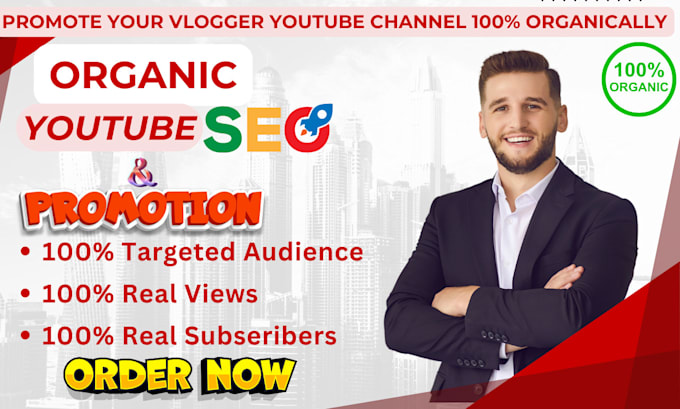 Gig Preview - Do organic your youtube promotion superfast with google ads