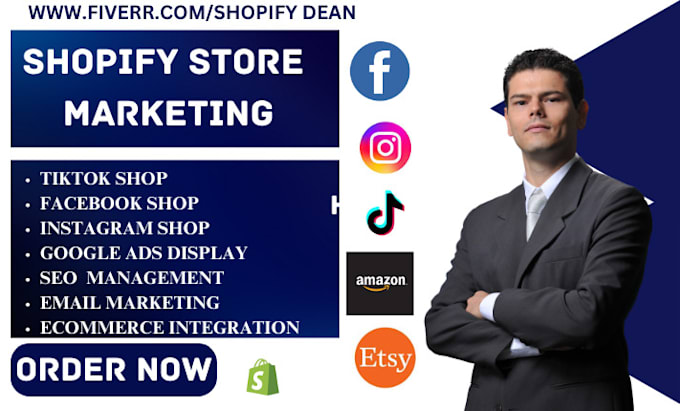 Gig Preview - Do shopify store marketing facebook shop tiktok shop insta shop email marketing