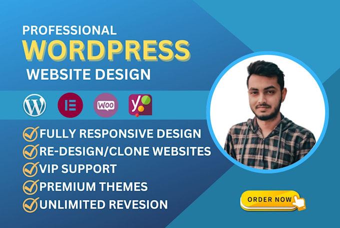 Gig Preview - Design or redesign your wordpress website by elementor pro