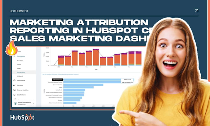 Gig Preview - Create marketing attribution reporting in hubspot crm, sales marketing dashboard