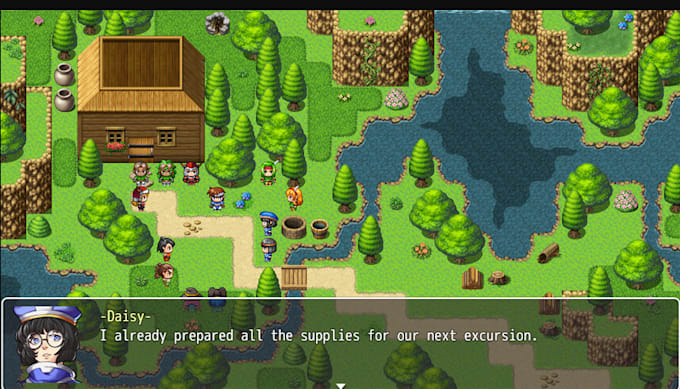 Gig Preview - Rpg mz maker game, pygame, gamemaker, godot game, parallax maps, level design