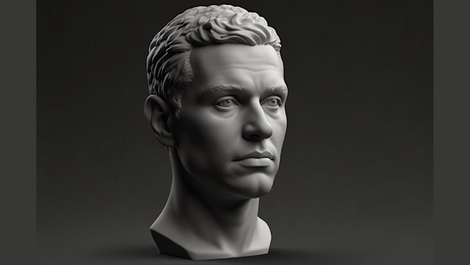 Gig Preview - Sculpt 3d head 3d printing 3d sculpting 3d face model 3d character 3d model