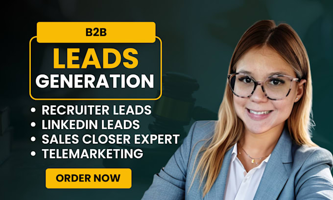 Bestseller - do recruiter b2b leads generation linkedin leads sales closer telemarketing