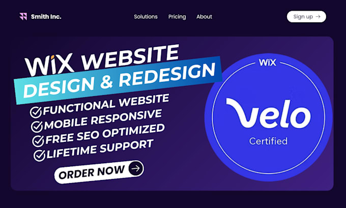 Gig Preview - Design wix or redesign a wix website design or wix online store