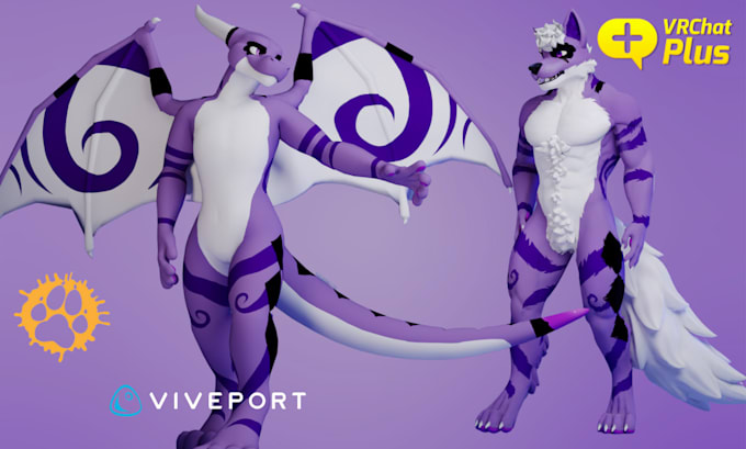 Gig Preview - Do customized vrchat avatar, vrchat, vrc avatar, 3d furry model, animaze