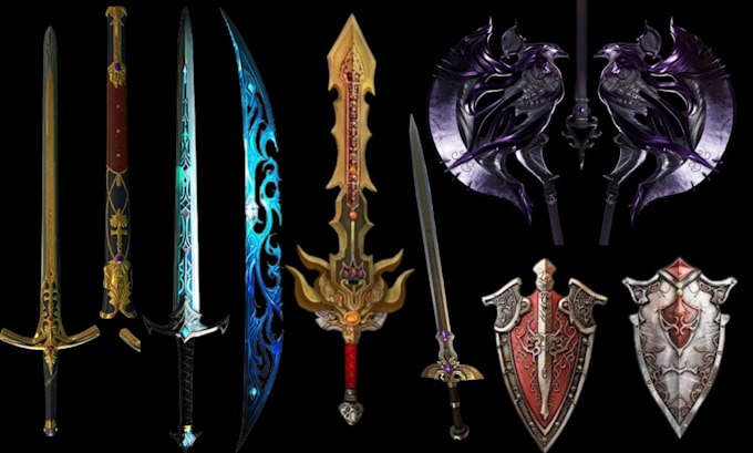 Bestseller - 3d cosplay sword design 3d weapons props knives dagger armor shield 3d printing