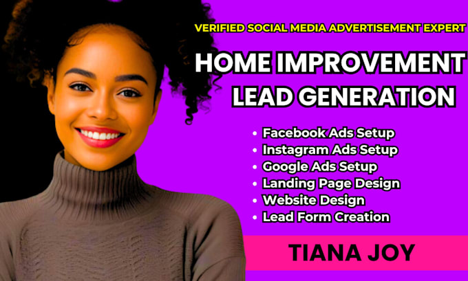 Gig Preview - Home improvement leads home improvement facebook ads google ads video ads