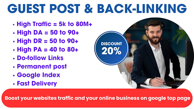 Bestseller - provide UK, USA, aus, india backlinks guest post websites