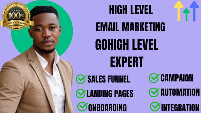 Gig Preview - Gohighlevel sales funnel go highlevel email marketing course landing page design