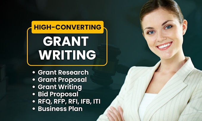 Gig Preview - Do grant proposal, grant writing, grant research, business plan