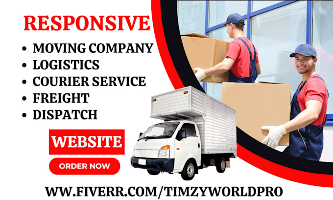 Gig Preview - Moving, moving company website trucking cargo freight shipping logistics website