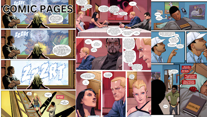 Gig Preview - Be your comic artist for comic book, comic page, comic cover, comic storyboard