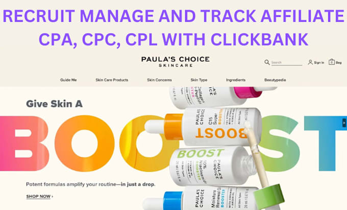 Gig Preview - Recruit manage and track affiliate CPC, cpl with clickbank