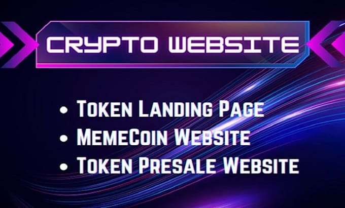 Gig Preview - Create ico presale website with presale dashboard, presale website