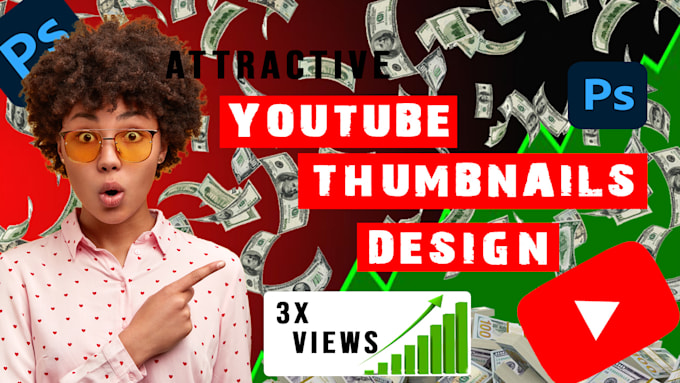 Gig Preview - Create one eye catching youtube thumbnail for you