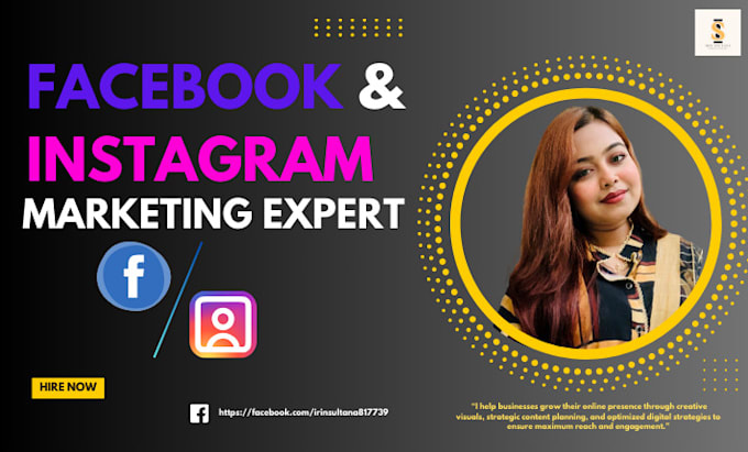 Gig Preview - Be boost your brand with a pro facebook and instagram marketing expert