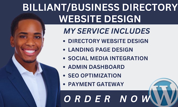 Gig Preview - Design brilliant directory website business directory website directory website