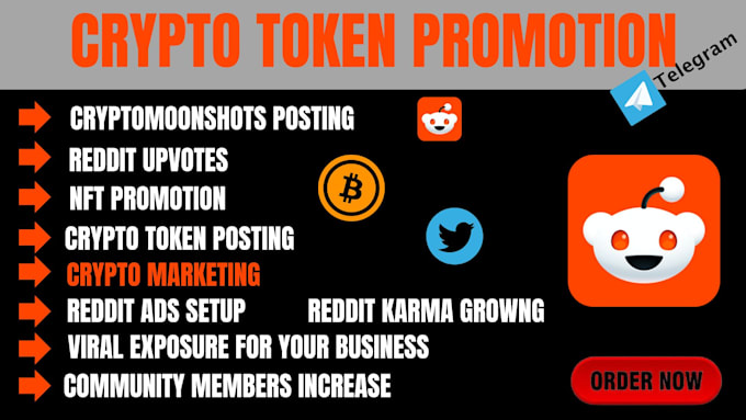 Bestseller - do nft crypto reddit marketing promotion increase investor telegram promotion