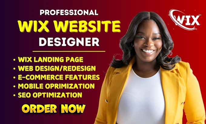 Gig Preview - Build wix website design wix website redesign wix ecommerce website wix store