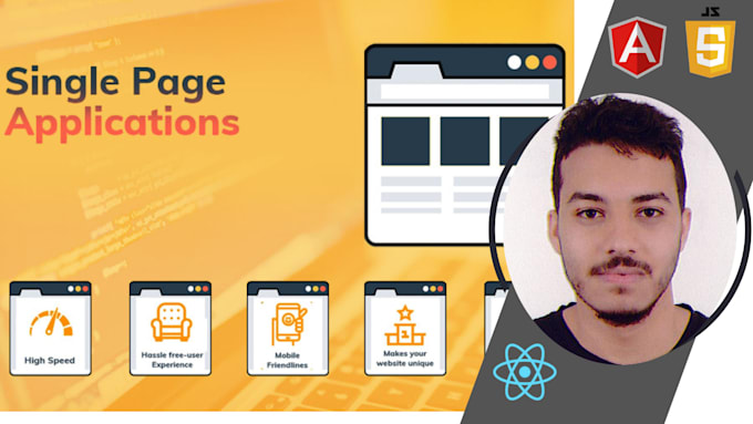 Gig Preview - Develop modern single page applications spa with react or vue js