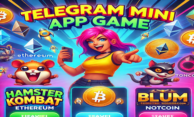 Gig Preview - Make telegram mini app like hamster, tapswap, notcoin