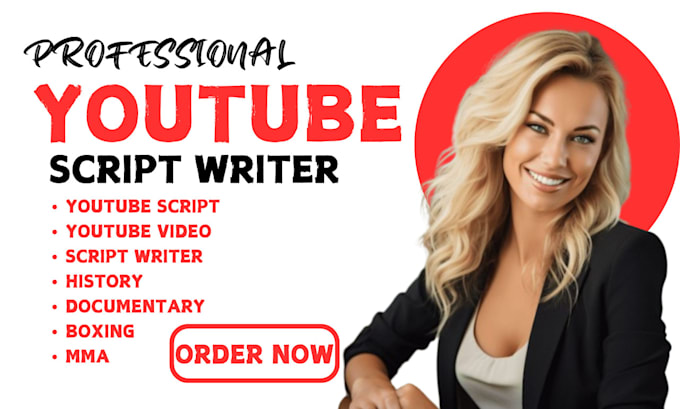 Gig Preview - Write engaging youtube script, boxing, mma, wwe history documentary video script