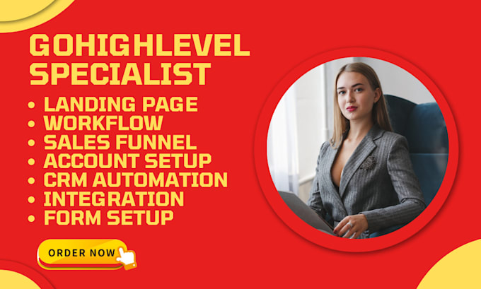 Gig Preview - Do gohighlevel lead pipeline contat automation ghl deal status opportunity stage