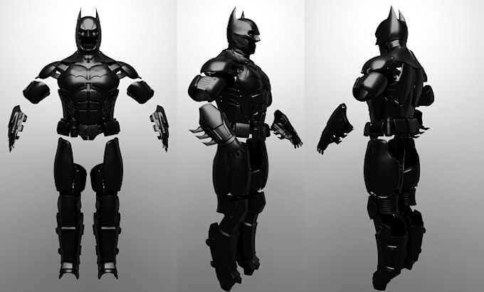 Gig Preview - Design full knight wearable armor, 3d cosplay model pepakura costume helmet,mask