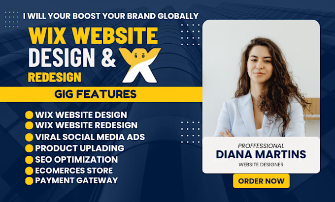 Gig Preview - Do wix website redesign and wix website design