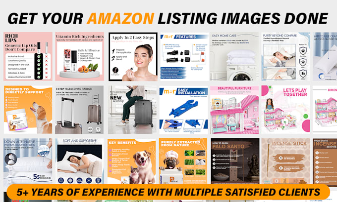 Gig Preview - Design amazon listing images and product infographic