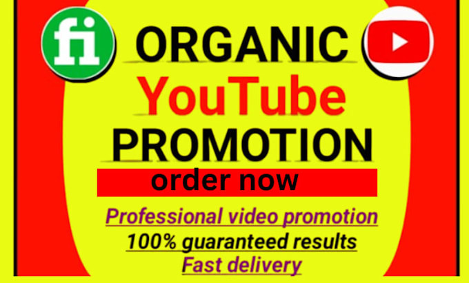 Gig Preview - Do professional and organic top youtube channel promotion