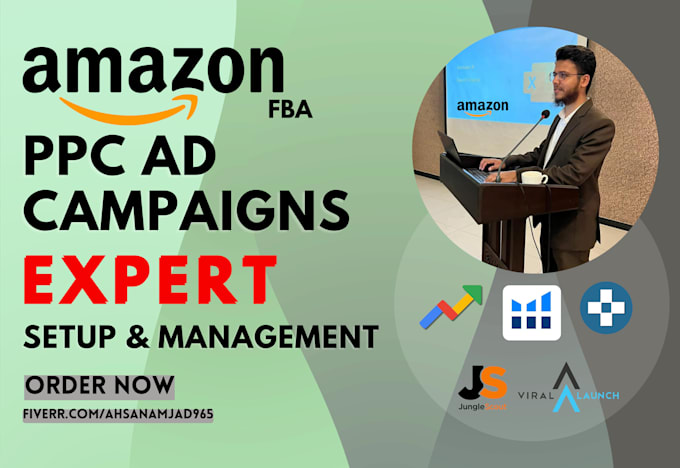 Gig Preview - Setup amazon PPC campaigns, manage amazon fba PPC ads campaign