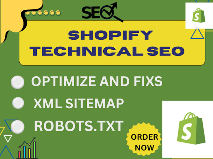 Gig Preview - Optimize and fix robots txt, XML sitemap for shopify SEO and website rank