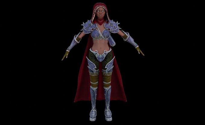 Gig Preview - Model aaa 3d futuristic character, humanoid model, 3d blender game character,ue5