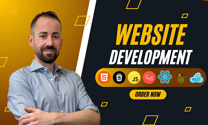 Gig Preview - Build rebuild custom website development full stack website front end developer