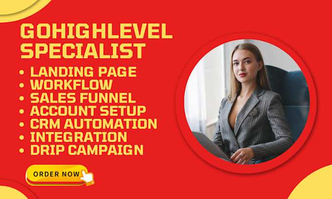 Bestseller - setup gohighlevel for real estate campaign automation funnel design ghl sales