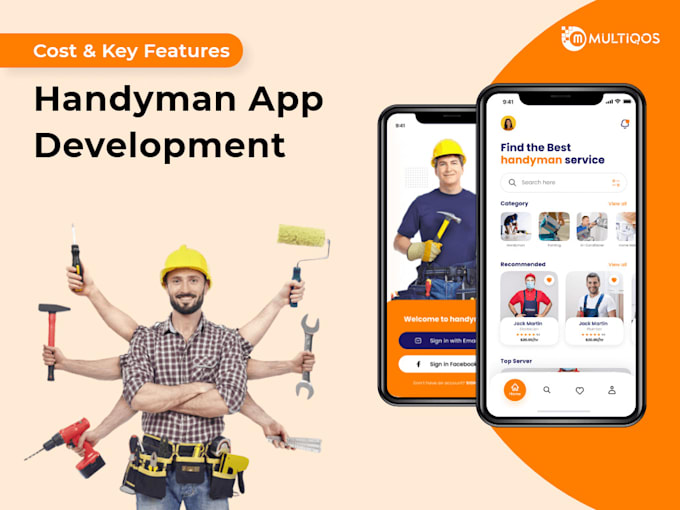 Gig Preview - Build handyman app, home service app, laundry app, car wash booking app,