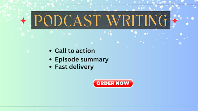 Gig Preview - Write your podcast content