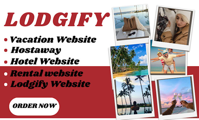 Gig Preview - Airbnb website, vacational website, lodgify, hosaway, hotel website