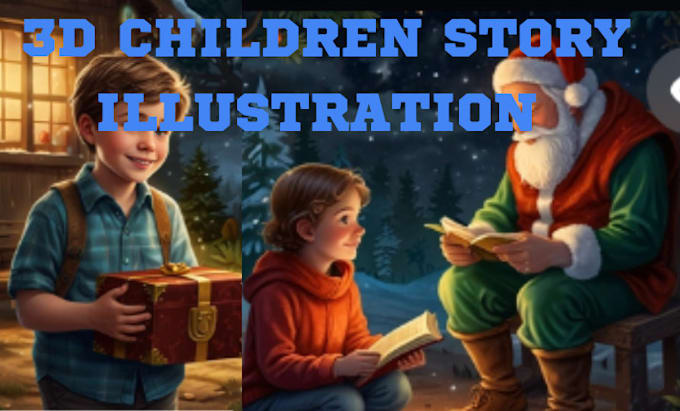 Gig Preview - Illustrate children story book kid book kid illustration kid story book kdp