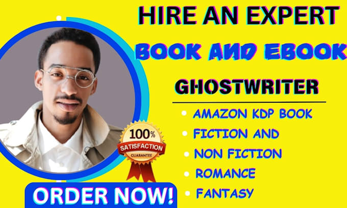 Gig Preview - Ghostwrite fiction, ebook writer, fantasy, erotic story as romance ghostwriter